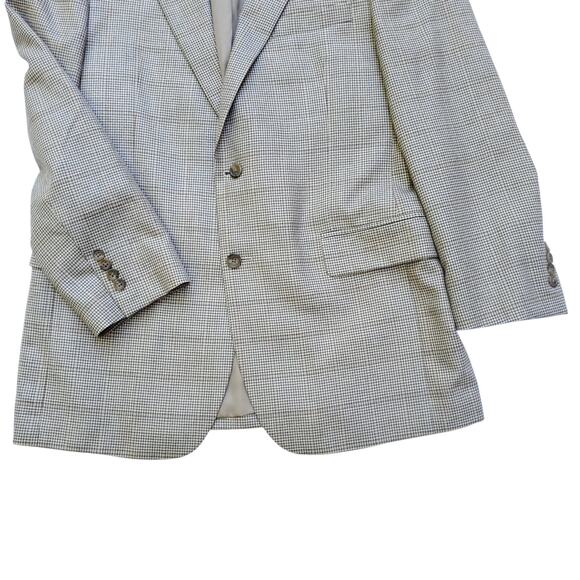 JoS. A. Bank Signature Collection Silk Wool Houndstooth Sport Coat Blazer 40R - Picture 4 of 16